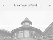 Tablet Screenshot of coppersmithing.ca